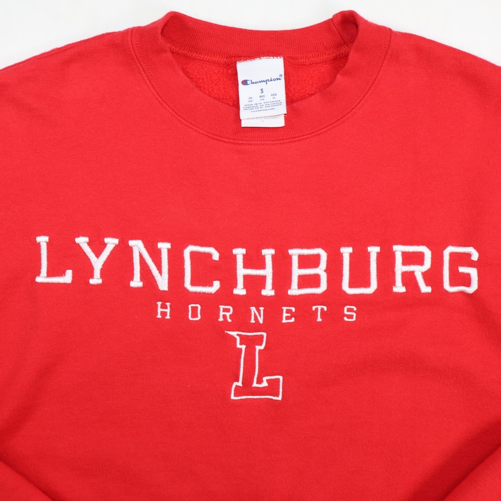 Champion Lynchburg College Hornets Sweatshirt Red Small Virginia